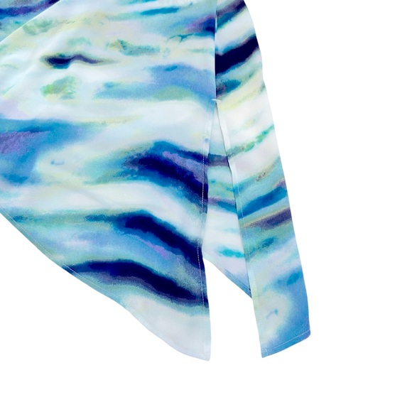 Chico’s Multicolor Sandie Soothing Dreams Watercolor Print Tunic Top Size 1 M - Picture 6 of 11